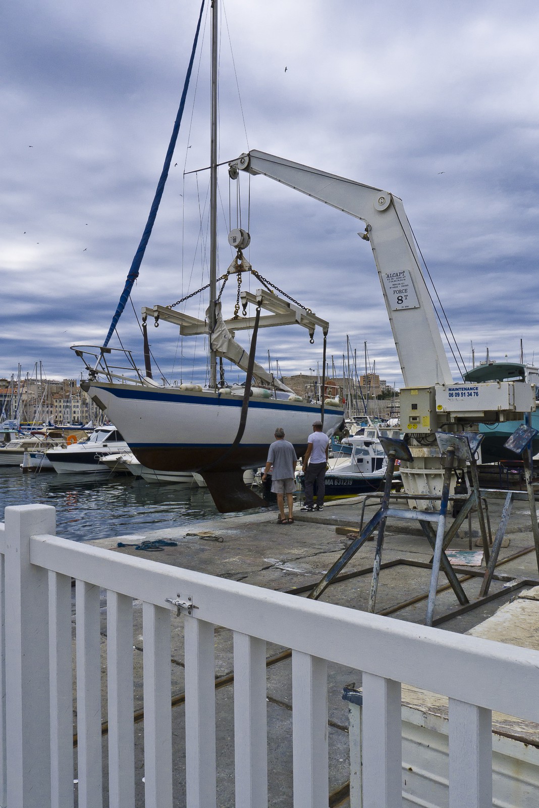 Treuillage de voilier