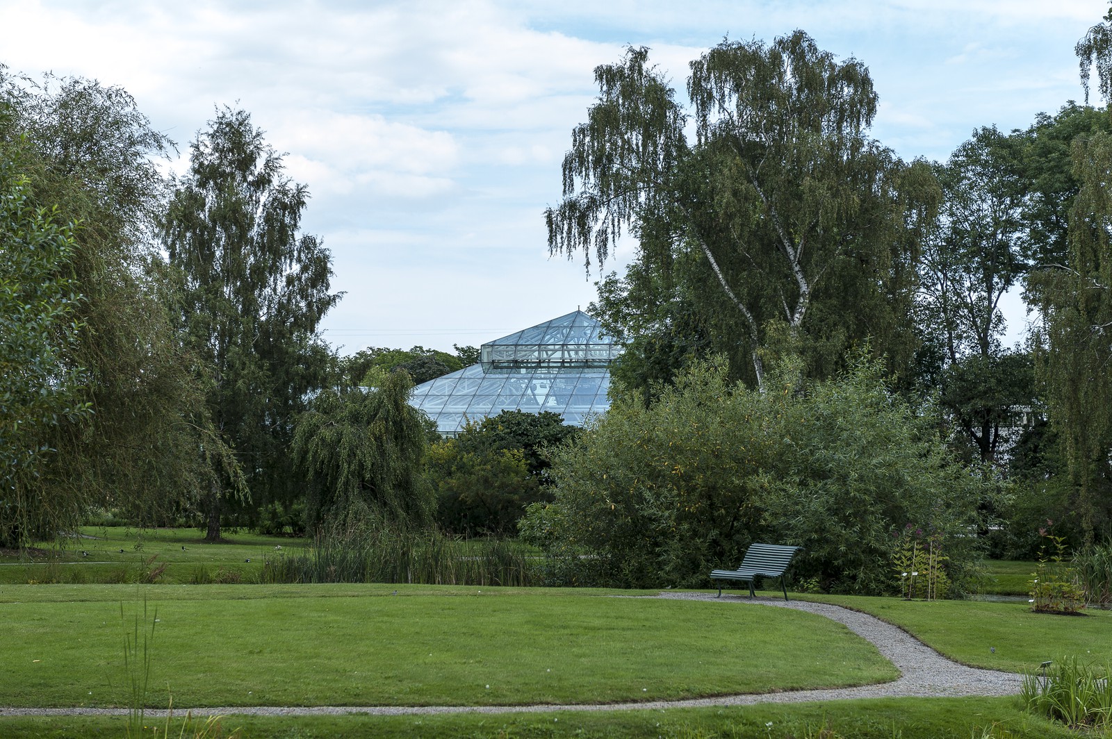 Serre dans un jardin botanique