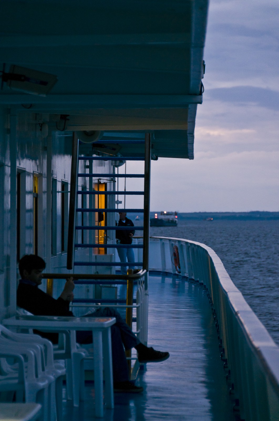 Coucher de soleil sur le pont